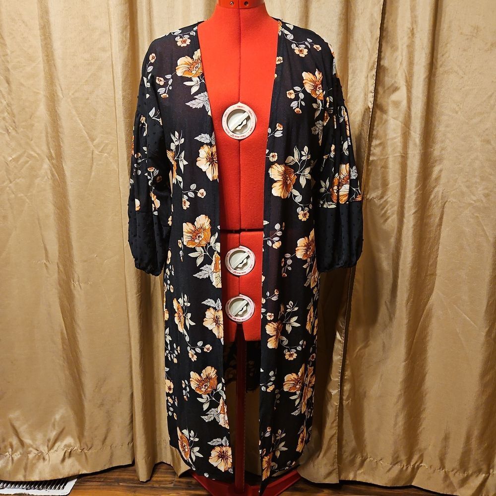 Another Reason Floral Kimono-Style Cardigan